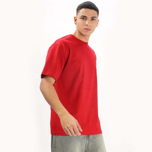 Red Solid | Oversized T-Shirt