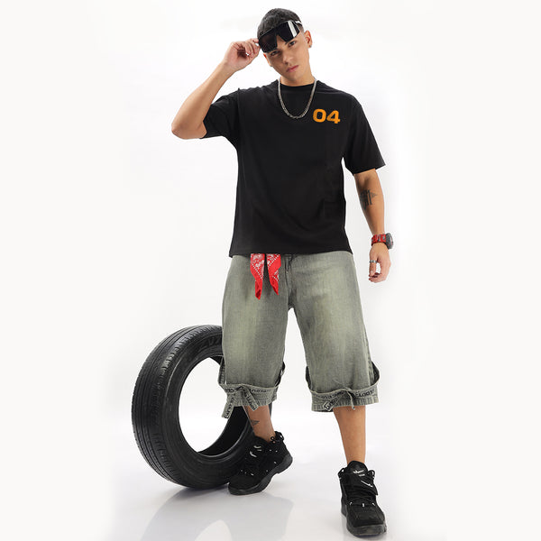 Number 04 | Grand Prix Oversized T-Shirt (Left Pocket & Back)