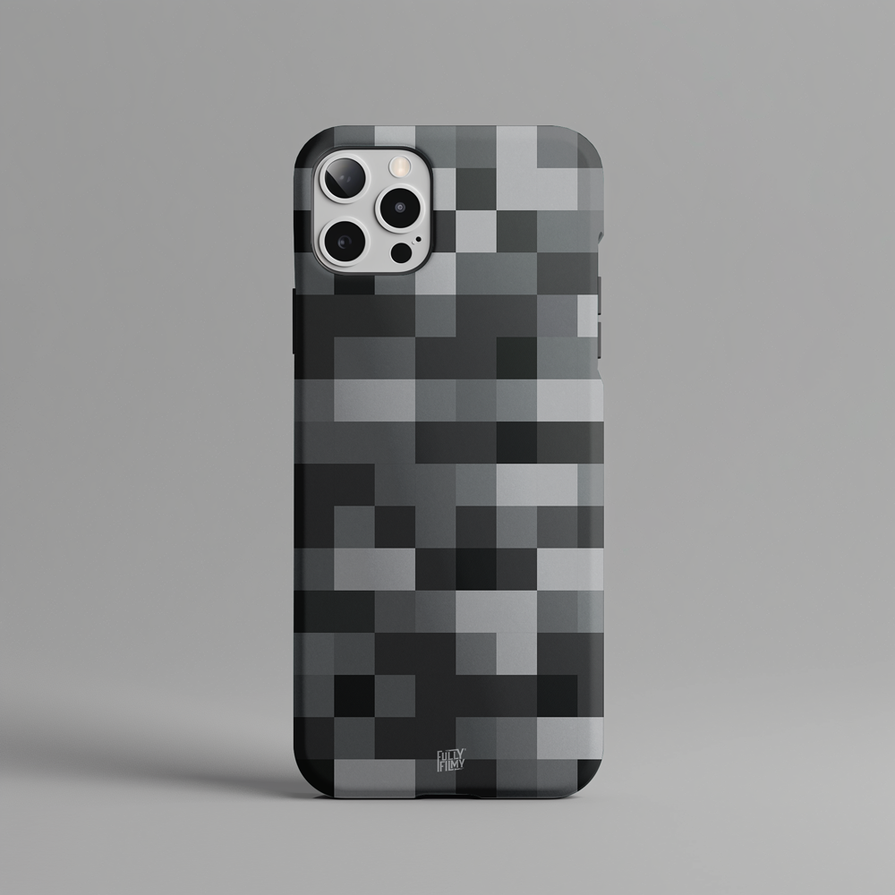 Bedrock Block Pattern Hard Phone Case