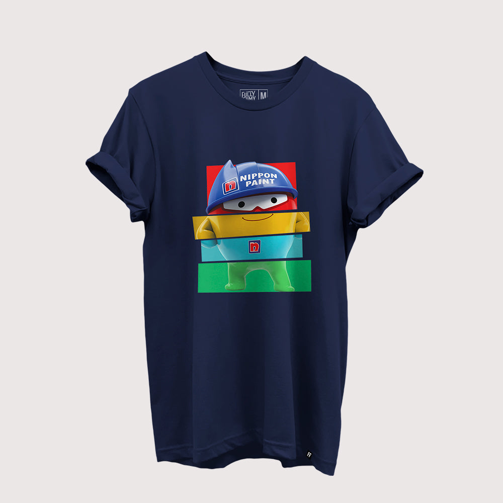 Colourful Blobby Nippon Paint Official TShirt (Front & Back) Fully