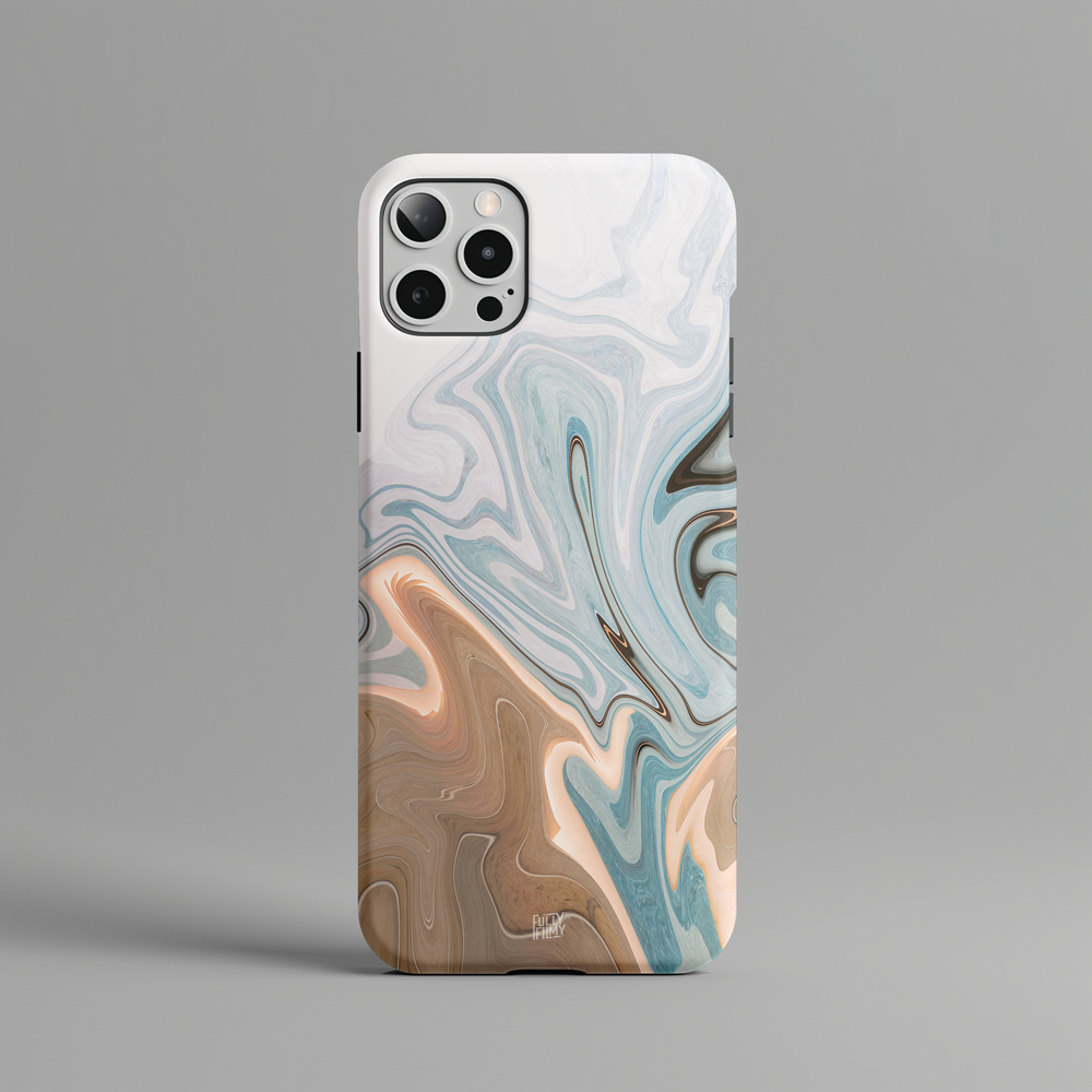 Hazel Fade Marble Ink Pattern Hard Phone Case