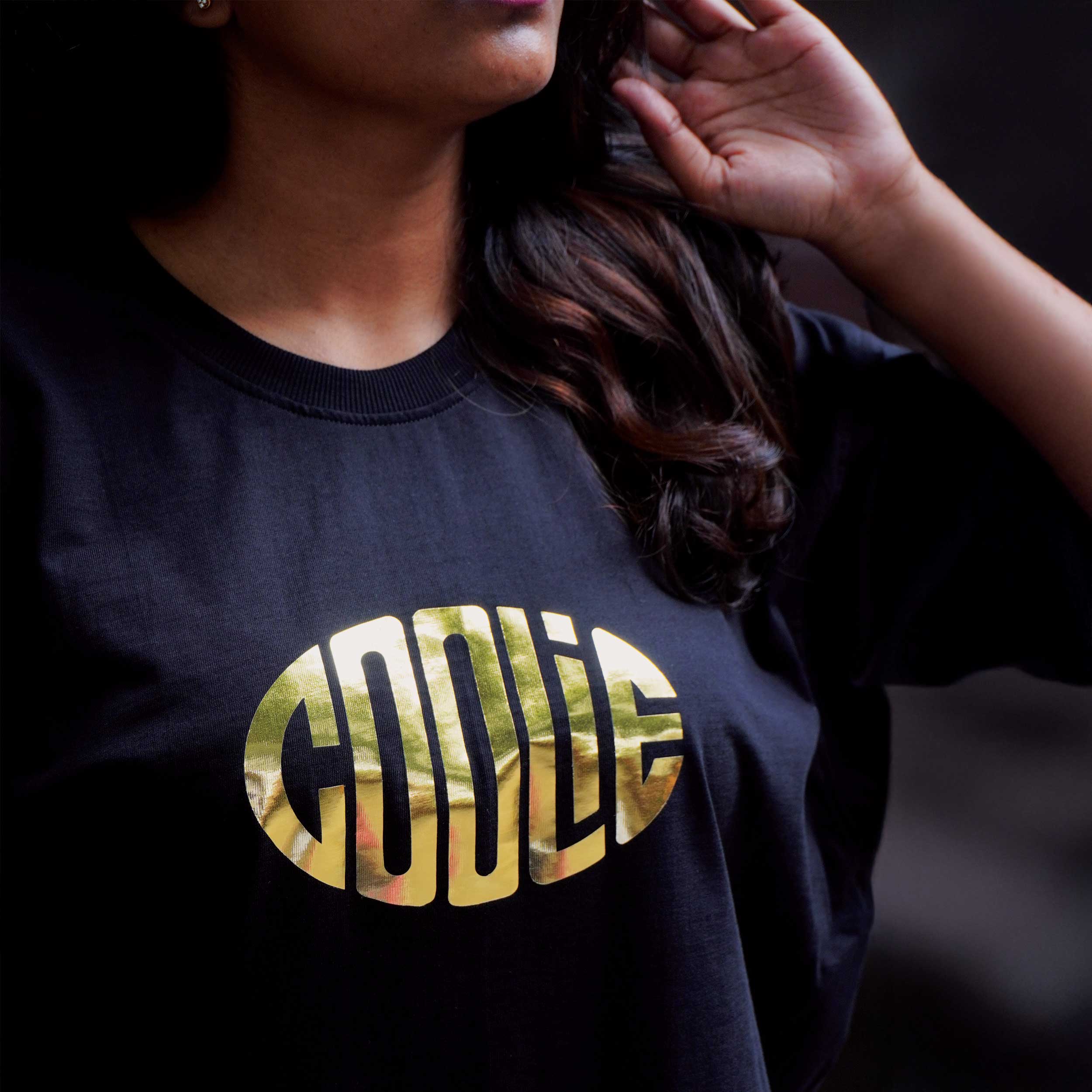 Coolie Logo Gold Foil Oversized T-Shirt Coolie Official