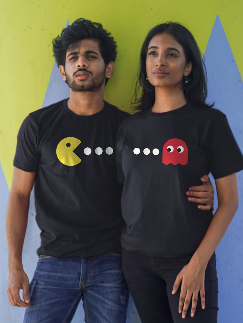 Pac Man Couple T-Shirt – Fully Filmy