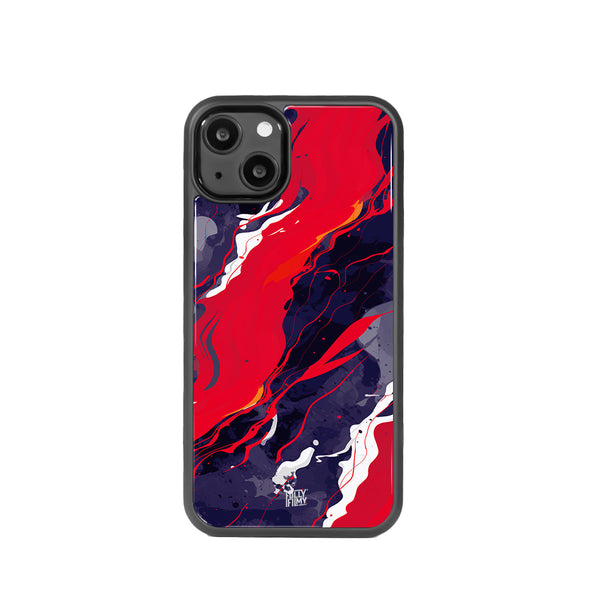 Scarlet Wash | Marble Ink Phone Case