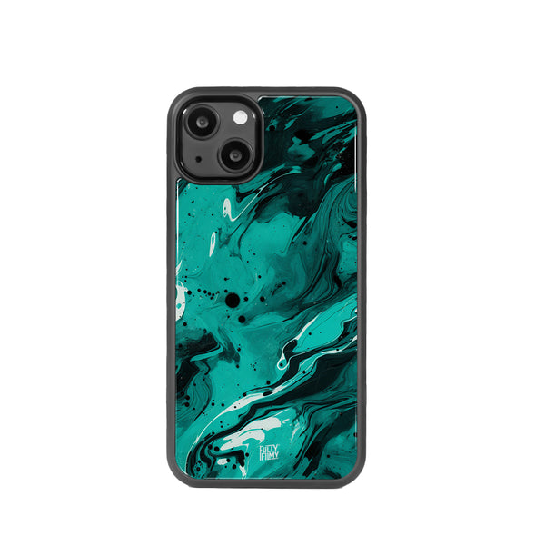 Turquoise Flow | Marble Ink Phone Case