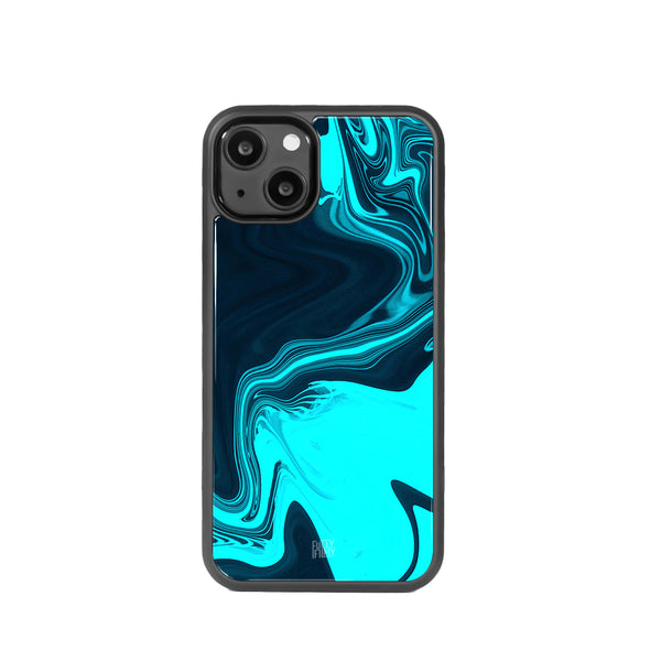 Sapphire Ripple | Marble Ink Phone Case