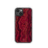 Crimson Cascade | Marble Ink Pattern Phone Case