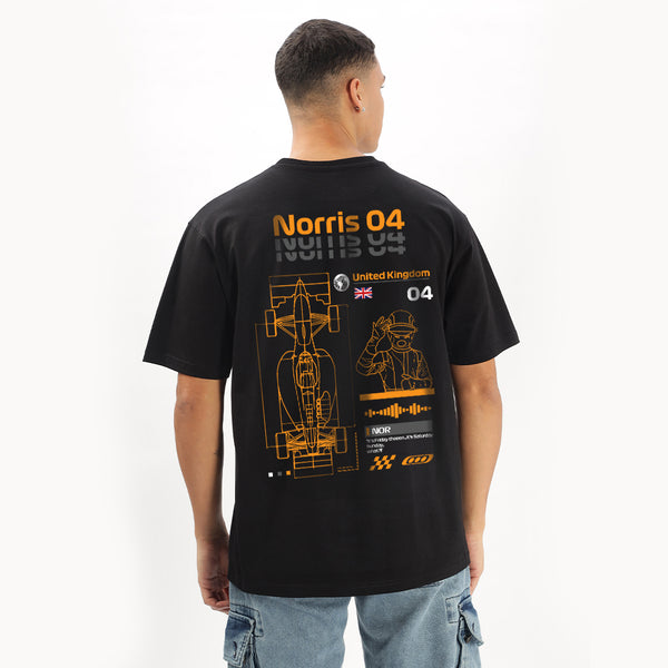 Number 04 | Grand Prix Oversized T-Shirt (Left Pocket & Back)