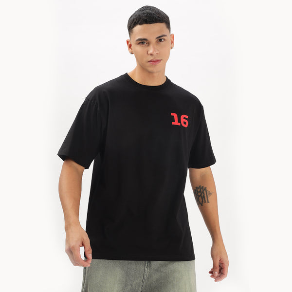 Number 16 | Grand Prix Oversized T-Shirt (Left Pocket & Back)