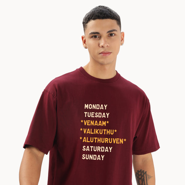 Venaam Valikuthu Aluthuruven Oversized T-shirt
