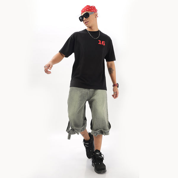 Number 16 | Grand Prix Oversized T-Shirt (Left Pocket & Back)