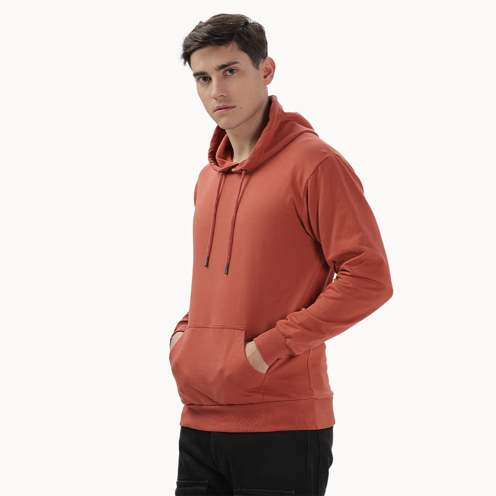 Coral Hoodie Fully Solid