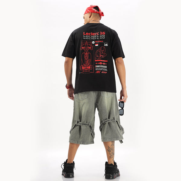 Number 16 | Grand Prix Oversized T-Shirt (Left Pocket & Back)