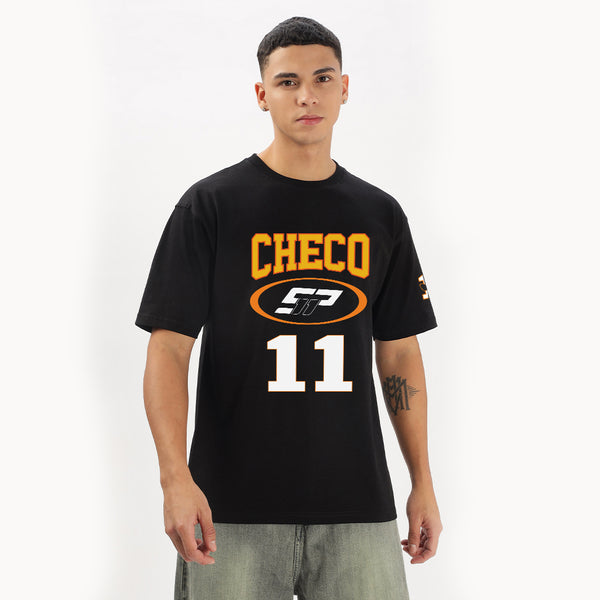 Checo Grand Prix Oversized T-Shirt (Front, Back & Left Sleeve)