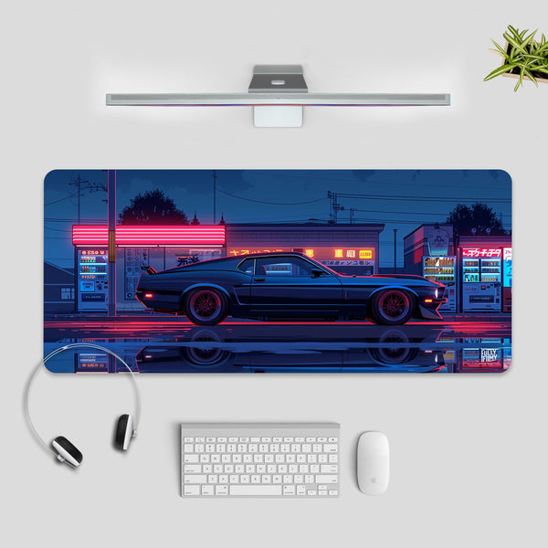 Mustang | Neon Dreams Desk Mat