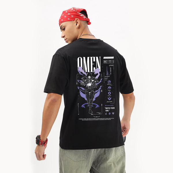 Omen | Legends Of Valor Oversized T-Shirt (Front & Back)