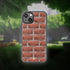 Brick Block Pattern | Glass Phone Case
