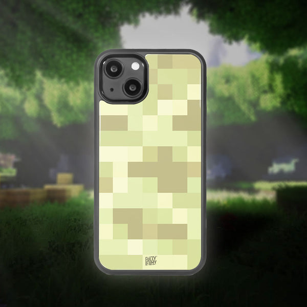 End Stone Block Pattern | Glass Phone Case