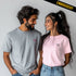 <3 Oversized Couple Embroidered T-Shirt