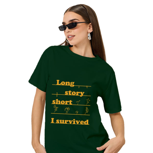 Long Story Short I Survived | Swiftie Oversized T-Shirt