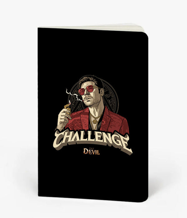 Challenge The Devil Notebook | The Devil Official Merchandise