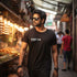 Puratchi | Tamil Oversized T-Shirt (Black) (Right Pocket)
