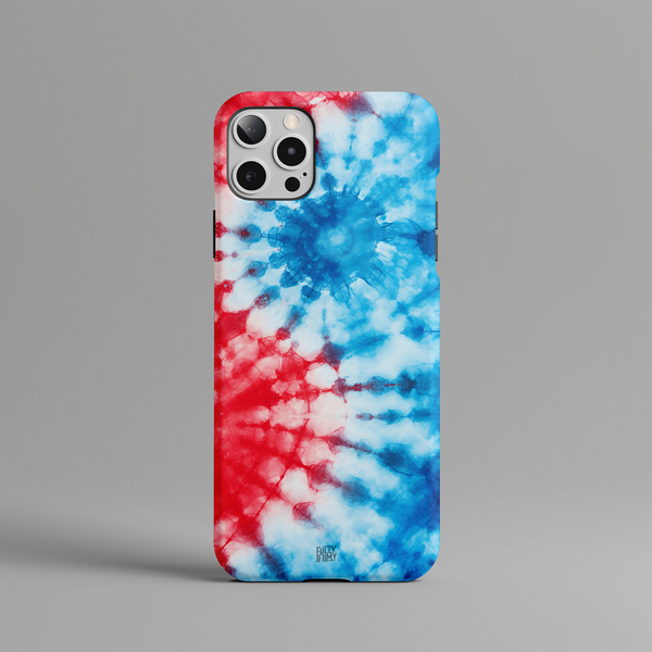 Scarlet Wave | Tie Dye Pattern Hard Phone Case