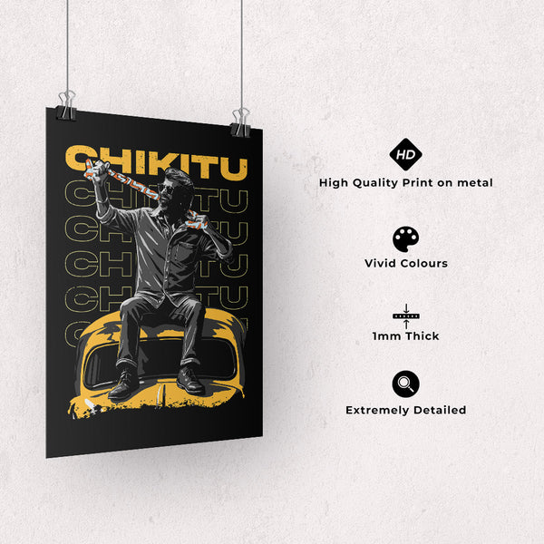 Chikitu Vibe Metal Poster | Coolie Official Merchandise