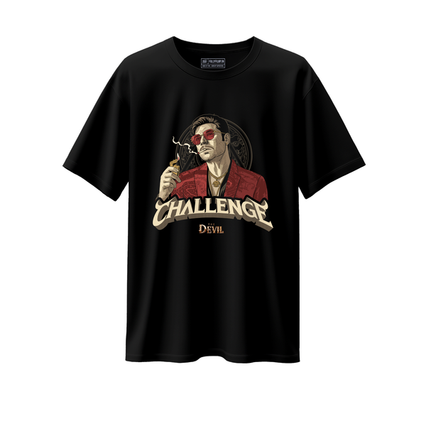 Challenge The Devil Oversized T-Shirt | The Devil Official Merchandise