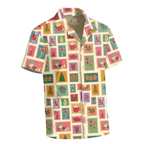 Deck the Stamps Christmas Men's Shirt
