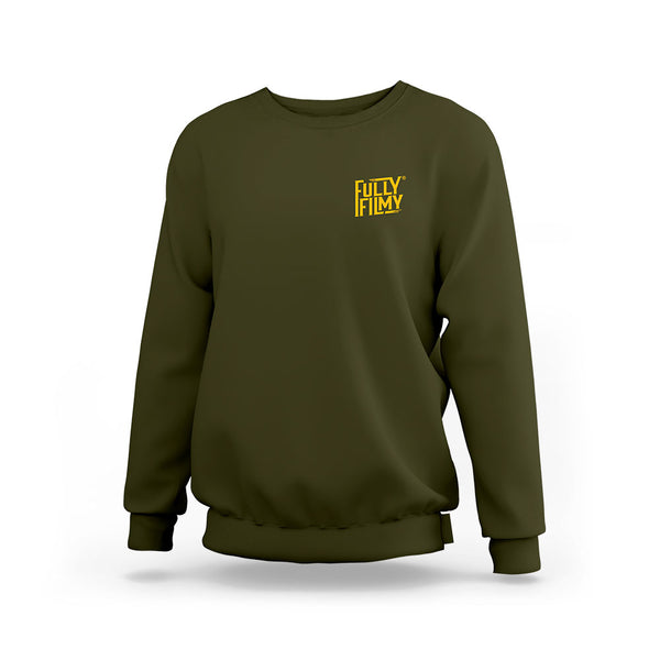 FF Yellow Logo Green Sweatshirt (Left Pocket)