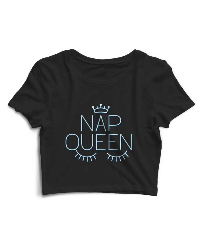 Nap Queen Crop Top - Fully Filmy