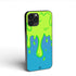 Schwifty Blue-Green Drip | Glass Phone Case
