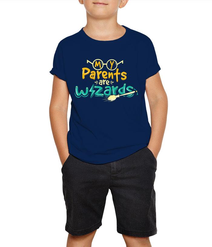 My Parents Are Wizards Kids T-Shirt - Fully Filmy