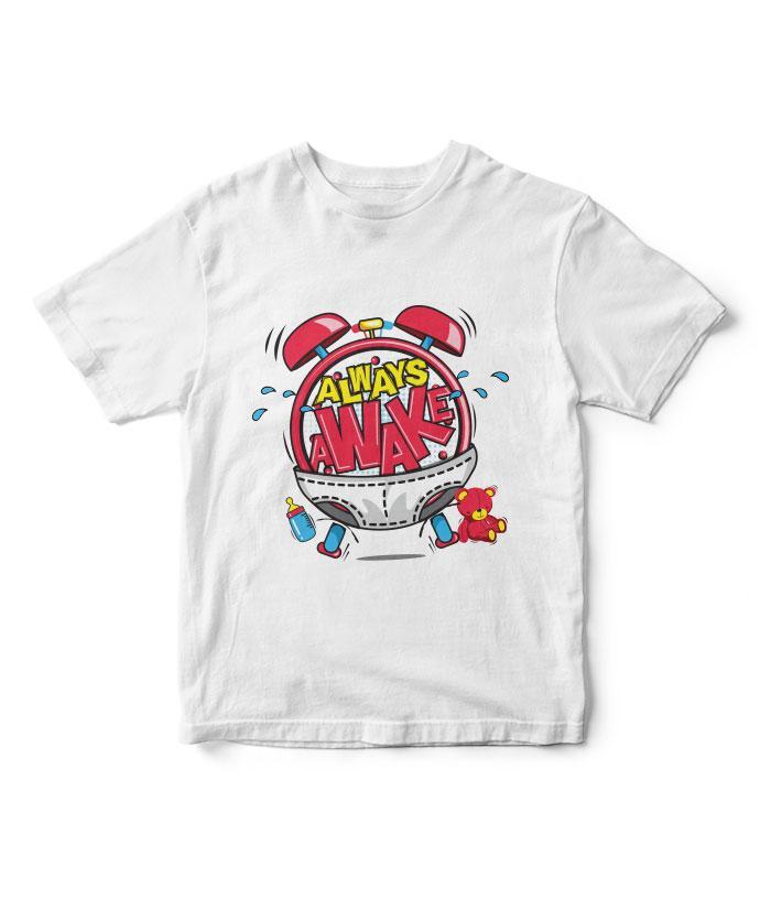 Always Awake Kids T-Shirt - Fully Filmy