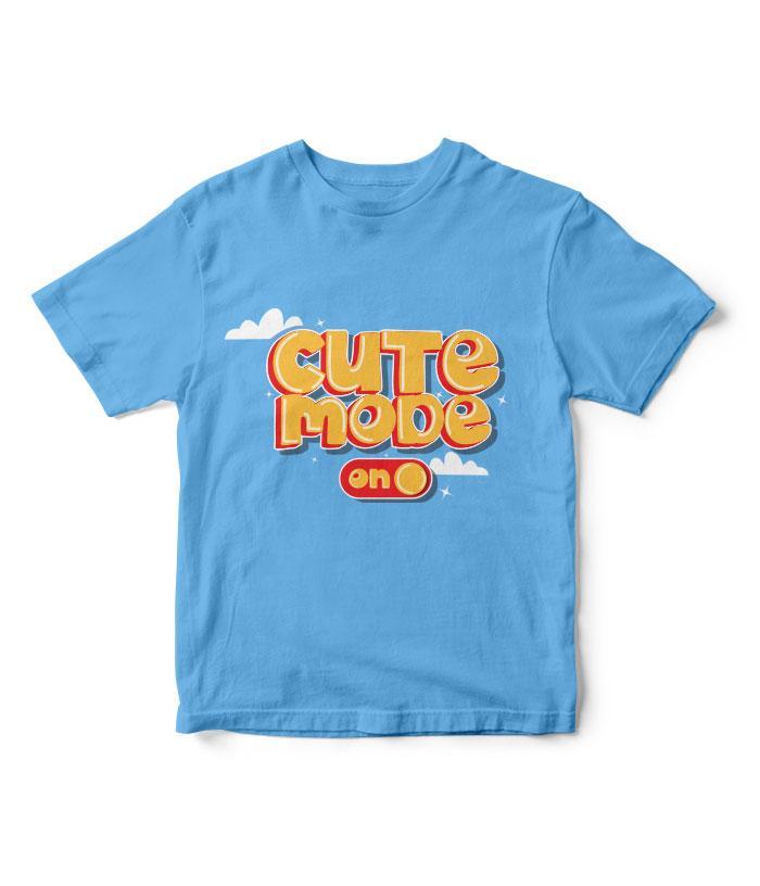 Cute Mode Kids T-Shirt - Fully Filmy