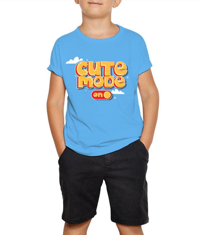 Cute Mode Kids T-Shirt - Fully Filmy